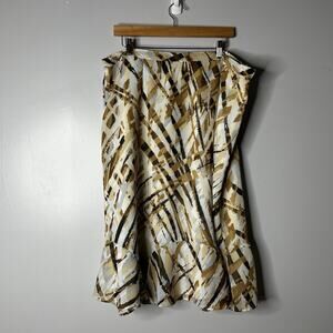 Vintage‎ Y2K Alfred Dunner Midi Skirt Women's XL Forest Fairy Sheer Flowy